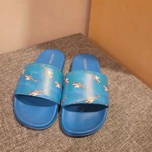 Blue Shark Slide Sandals